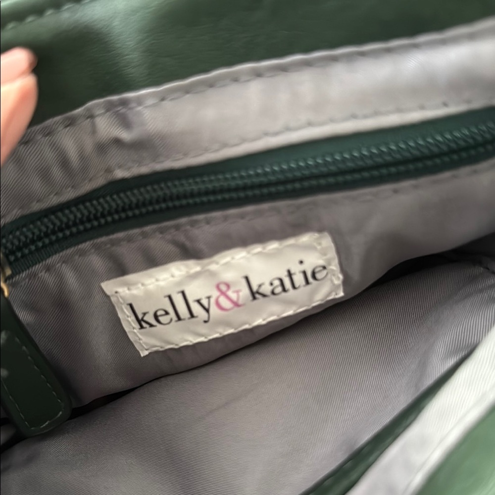 Green Leather Crossbody Bag - Picture 7 of 8